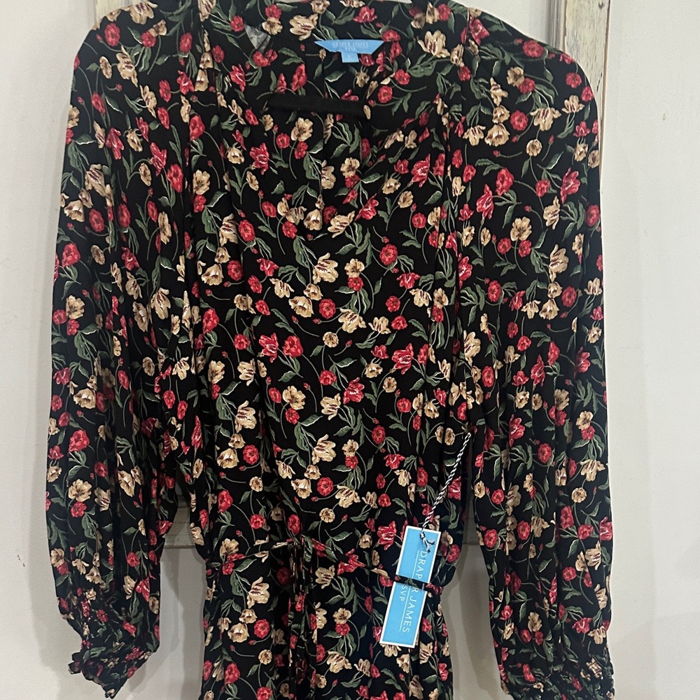 Draper James Black Floral Dress - Picture 2 of 5